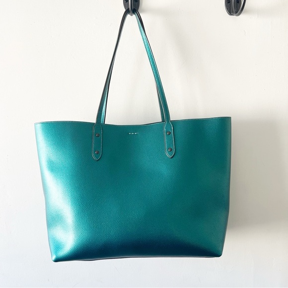 COACH‎ Style F79983 Green Metallic Town Tote - Picture 3 of 11